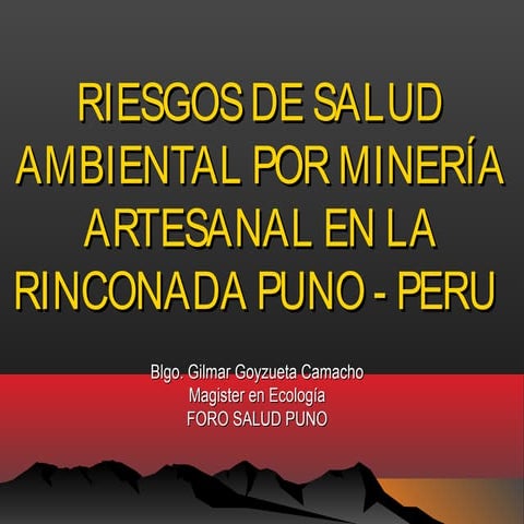Mineria en el peru