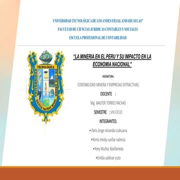 MINERIA Y EL IMPACTO ECONOMICO SOCIAL EN EL PERU.pptx