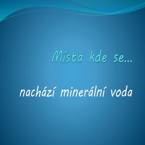 Minerální voda