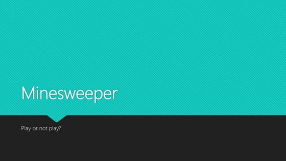 Mine sweeper | PPT