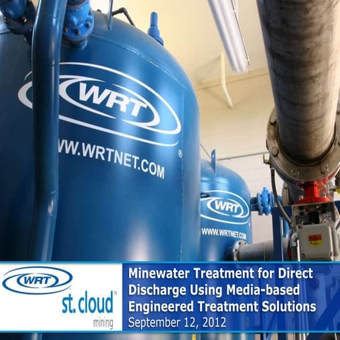Minewater treatment for direct discharge 081212