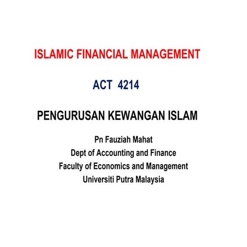 islam dan perniagaan