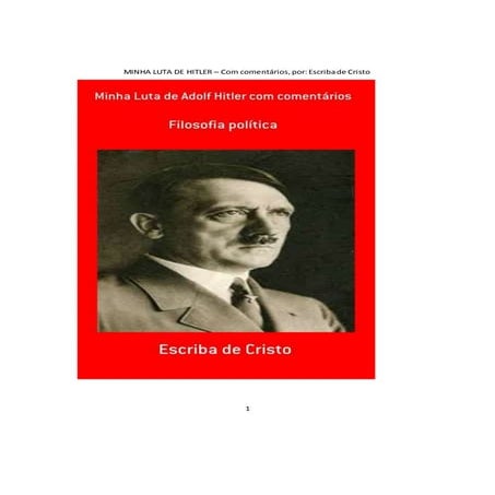 MINHA LUTA DE ADOLF HITLER COM COMENTÁRIOS