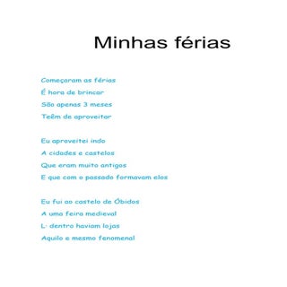 As Minhas Férias - Vinicius Lima