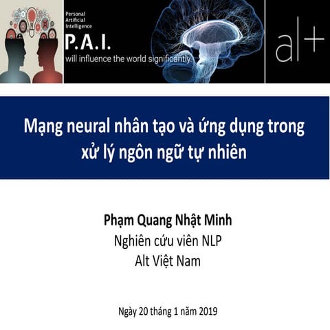 Mạng neural nhân tạo và ứng dụng trong xử lý ngôn ngữ tự nhiên