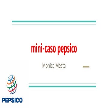 Mini caso pepsico | PPTX