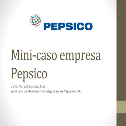 Mini caso empresa pepsico
