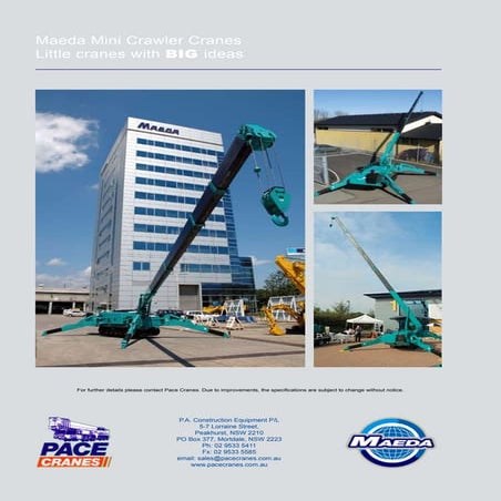 Leading Mini Crawler Crane Hire Service Provider: Call Today