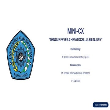 MINI CX Interna Dengue Fever & Hepatocellular Injury | PDF