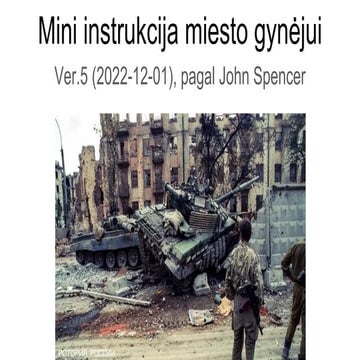 The Mini Manual for the Urban Defender