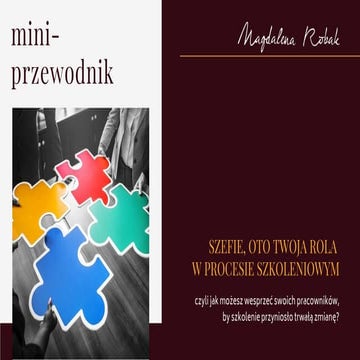 Mini-Przewodnik dla Szefów Uczestników szkoleń