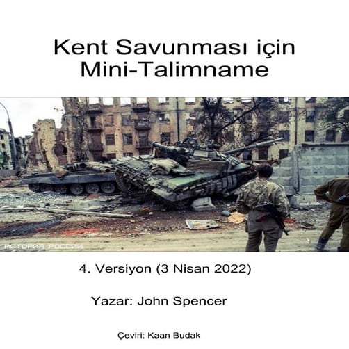 The Mini-Manual for the Urban Defender (Turkish)