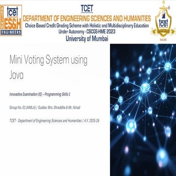 Mini-Voting-System-using-Java is the base | PDF