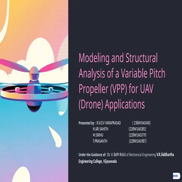 Modeling and Structural Analysis of Variable Pitch Propellers for UAV ...