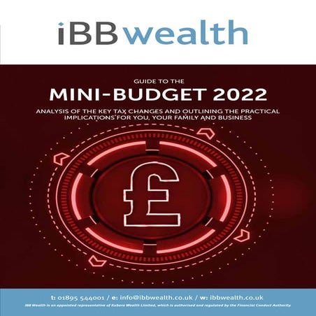 IBB Wealth's Guide to the Mini-Budget 2022. 