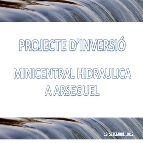 Mini central hidroelectrica | PPT
