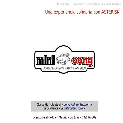 Mongol Rally 2009Minicong: MCTL - Voip2day2009