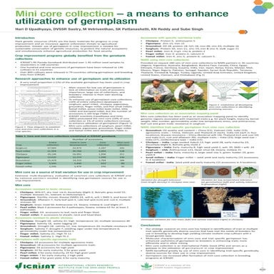 Mini core collection – a means to enhance utilization of germplasm