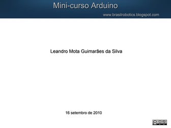 Minicurso arduino