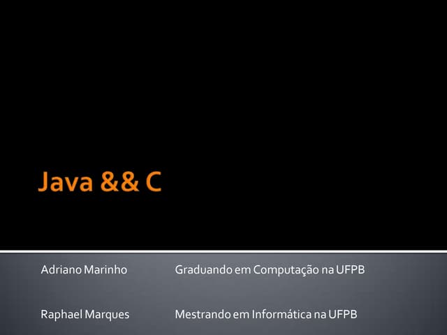 Minicurso Java && Cl