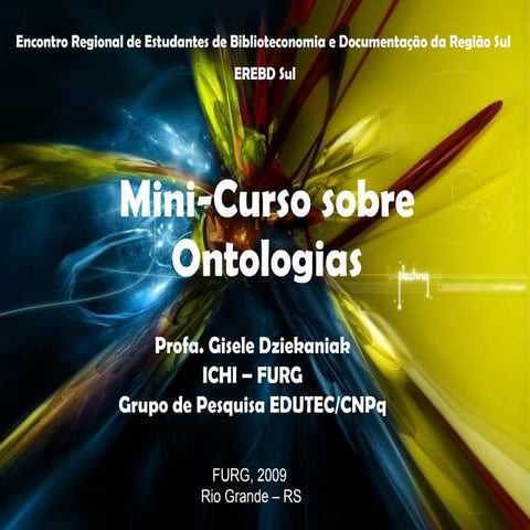 Mini Curso Ontologias Erebd 2009