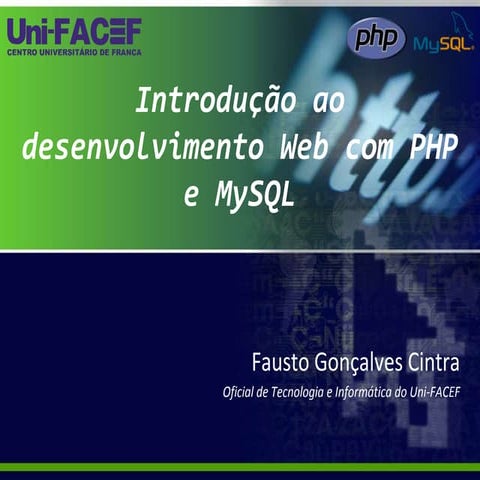 Minicurso PHP (rascunho - não terminado)