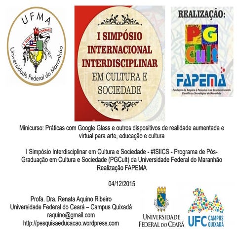 Minicurso praticas realidade virtual e aumentada #isiics ufma