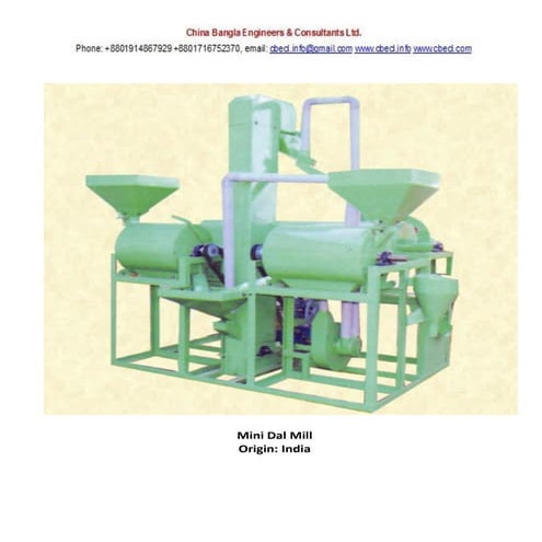 Mini dal mill Price list