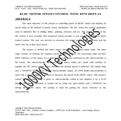 Mini ee 4 motor speed counting  rpm display by infrared Electrical engineerin...