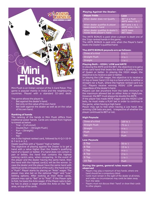 flush hands