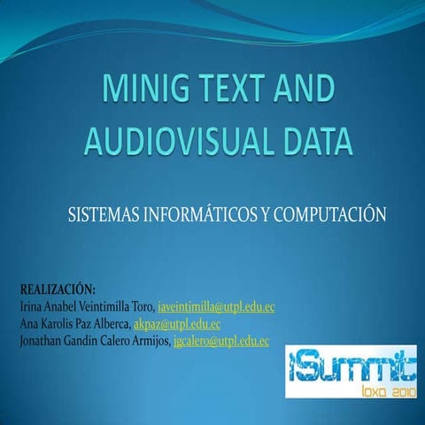 Minería de Texto (Text mining) | PPTX