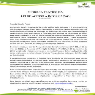 Miniguia prático   lei de acesso à ...