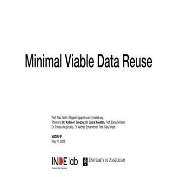 Minimal viable data reuse