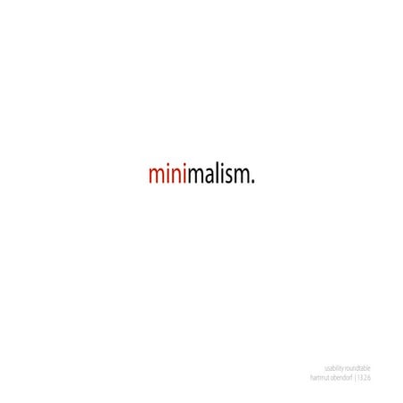 Minimalism vs Maximalism. A case study on design philosophies | PDF