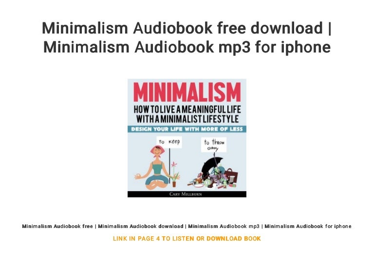 Minimalism Audiobook free download | Minimalism Audiobook mp3 for iph…
