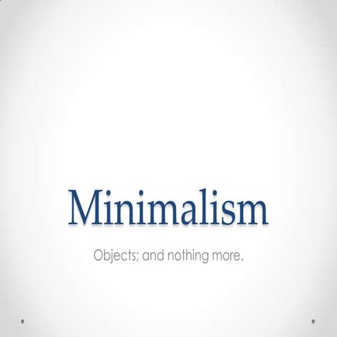 Minimalism powerpoint full