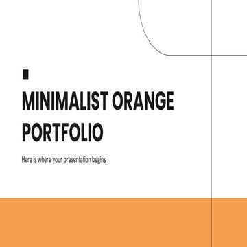 Minimalist Orange Portfolio by Slidesgo.pptx