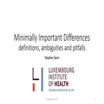 Minimally important differences