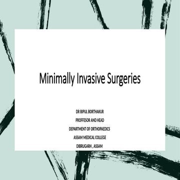 Minimally Invasive Surgeries presentation .pptx
