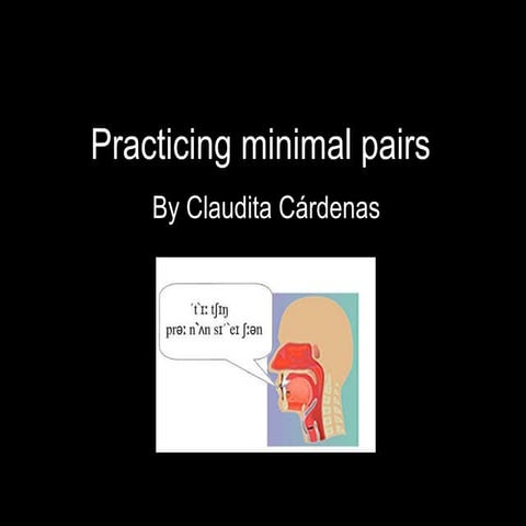 Minimal pairs