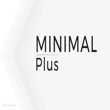 Minimal plus Powerpoint Presentation