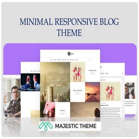 Minimal responsive blog theme