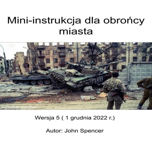 The Mini Manual for the Urban Defender (Polish)