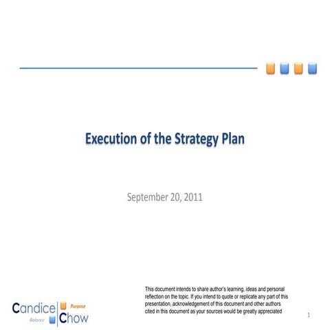 Execution of Strategic Plan | PPTX | Strategy Video Games | Video Game ...