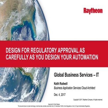 Minimizing Compliance Resistance to Digital Transformation --- Design for reg...