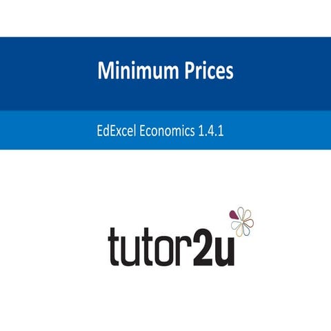 Minimum Prices