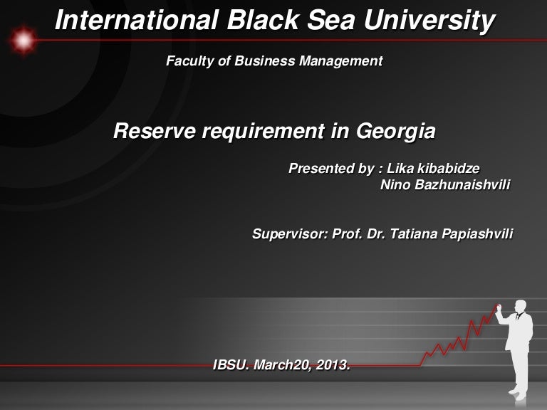 Minimum reserve requirement policy in