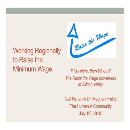 Raise the Wage Silicon Valley