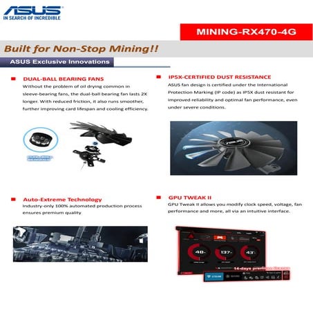 Asus Mining rx470-4 g | PDF