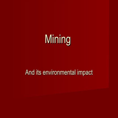 Mining and environment 2